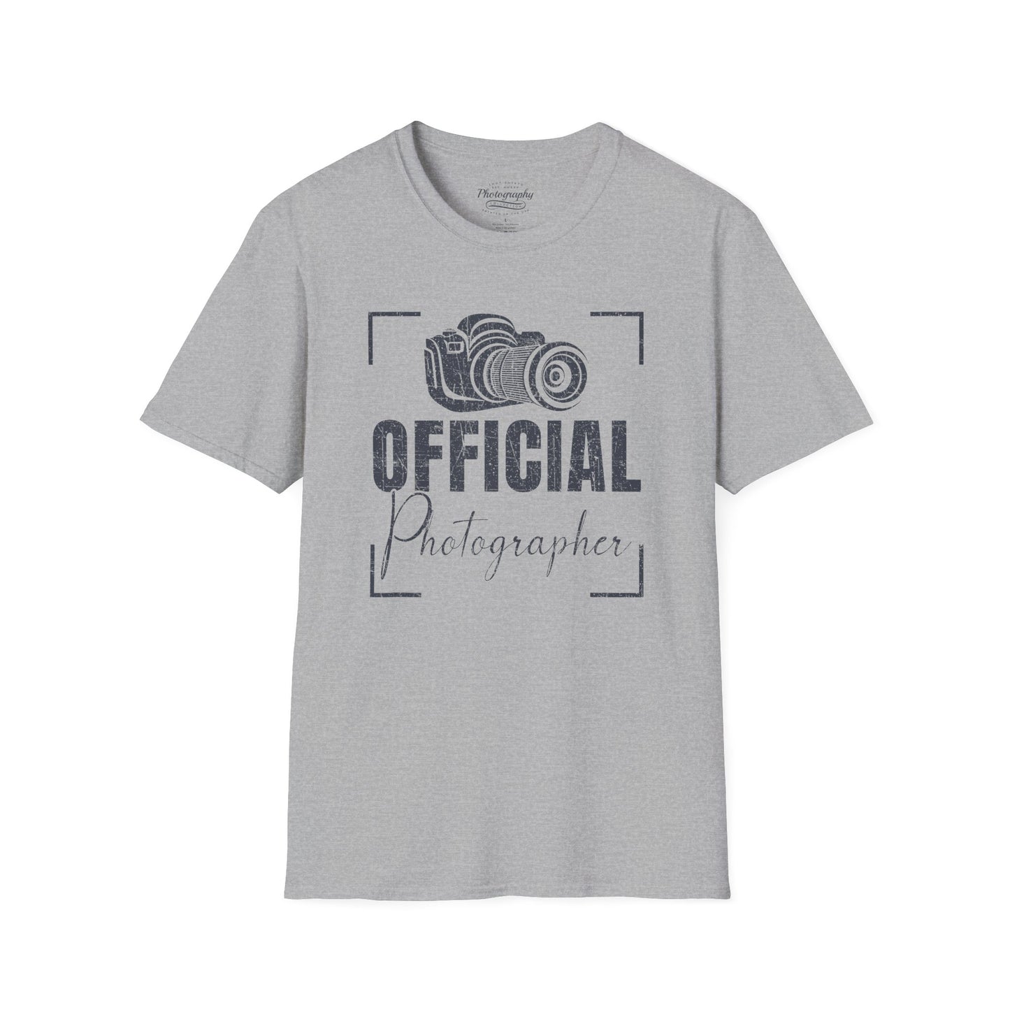0083. Official Photographer Grunge Photo Camera Unisex T-Shirt