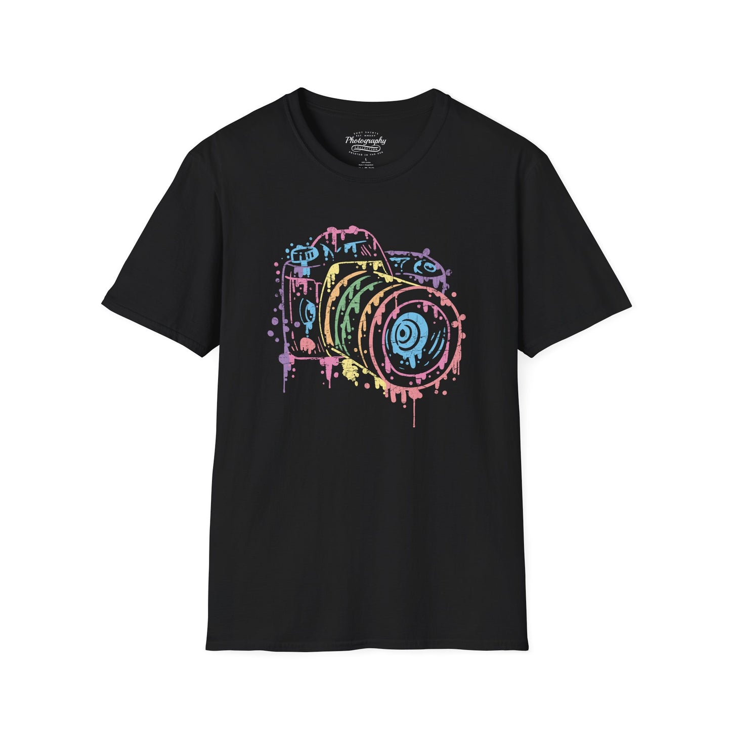 0096. Watercolor Painted Photo Camera Unisex T-Shirt