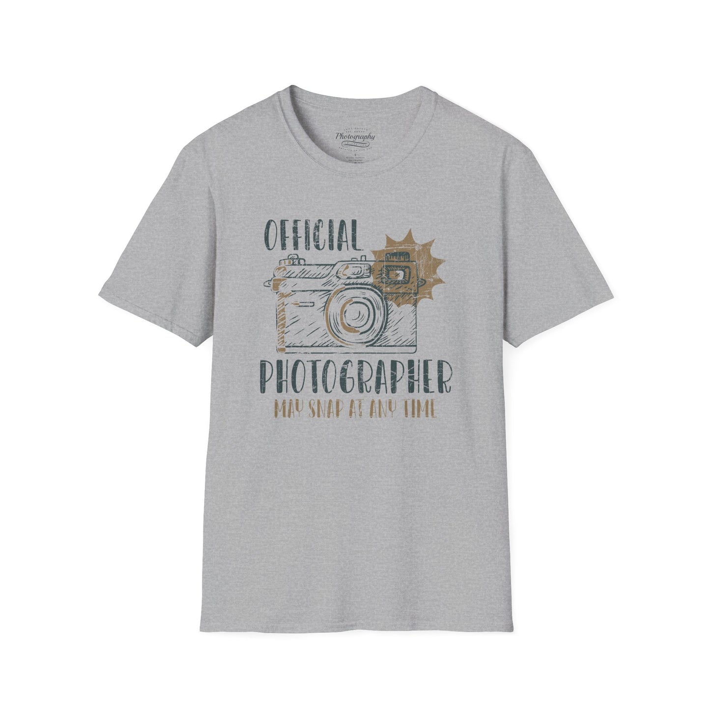 0090. Official Photographer May Snap At Any Time Photo Camera Unisex T-Shirt