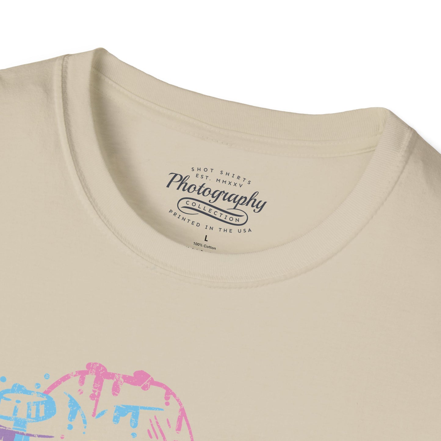 0096. Watercolor Painted Photo Camera Unisex T-Shirt