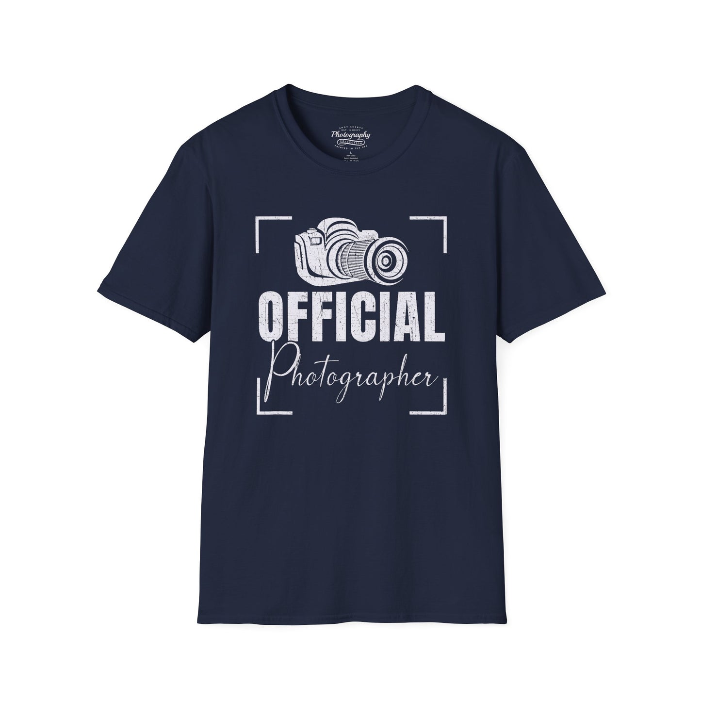 0083. Official Photographer Grunge Photo Camera Unisex T-Shirt
