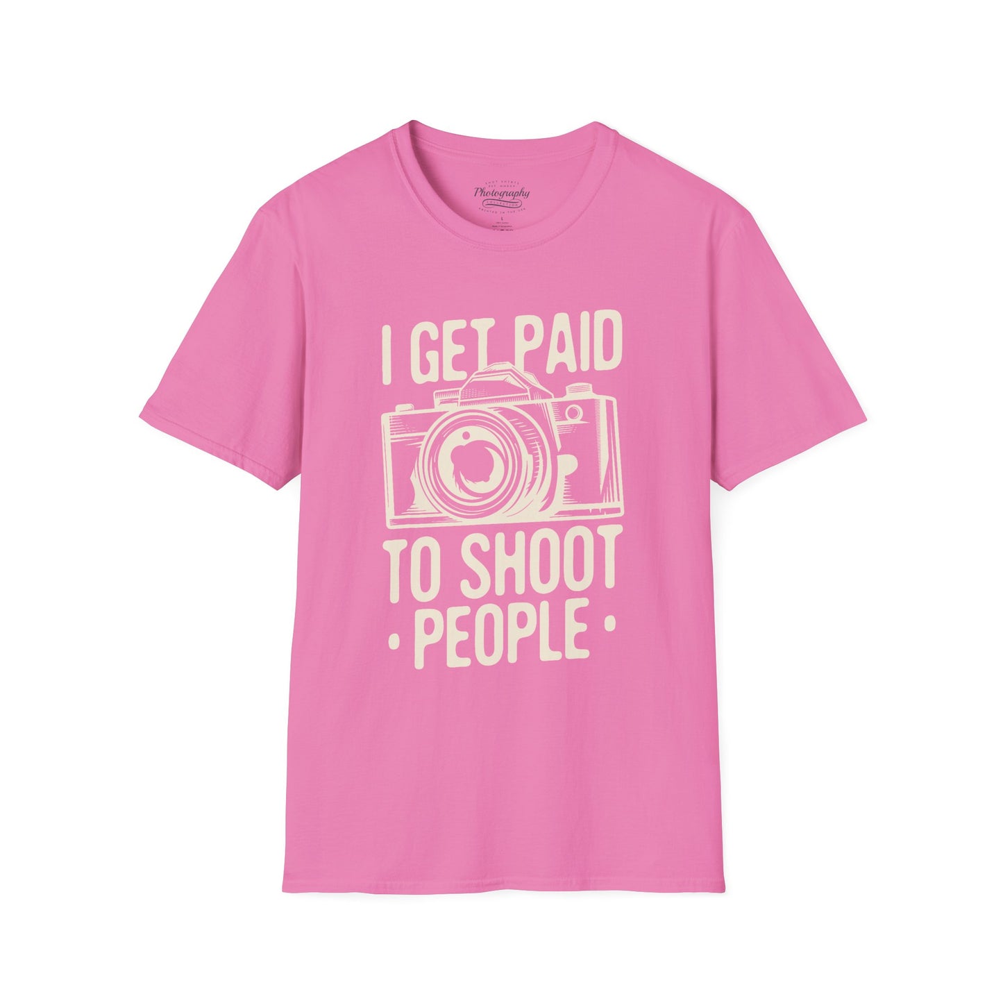 0085. I Get Paid To Shoot People Grunge Photo Camera Unisex T-Shirt