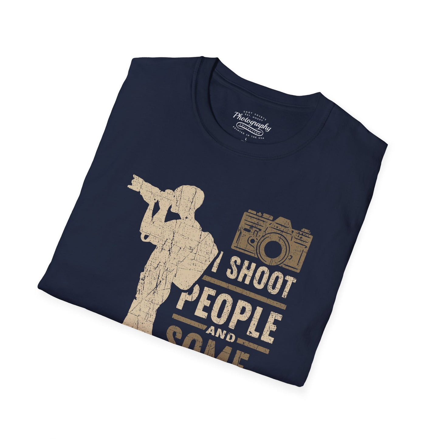0087. I Shoot People And Sometimes Cut Off Their Heads Photo Camera Photographer Silhouette Unisex T-Shirt