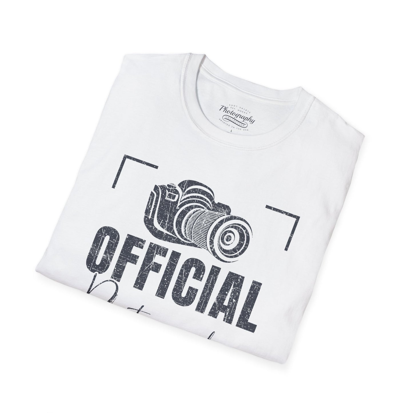 0083. Official Photographer Grunge Photo Camera Unisex T-Shirt