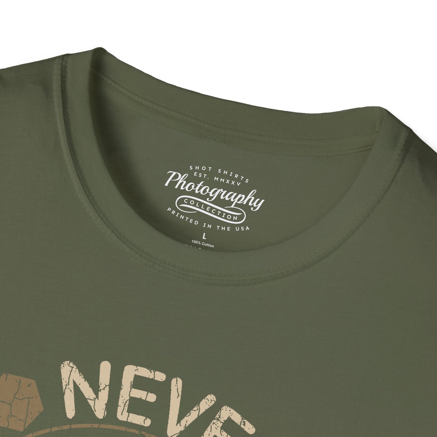 0094. Never Lose Focus Photo Camera Unisex T-Shirt