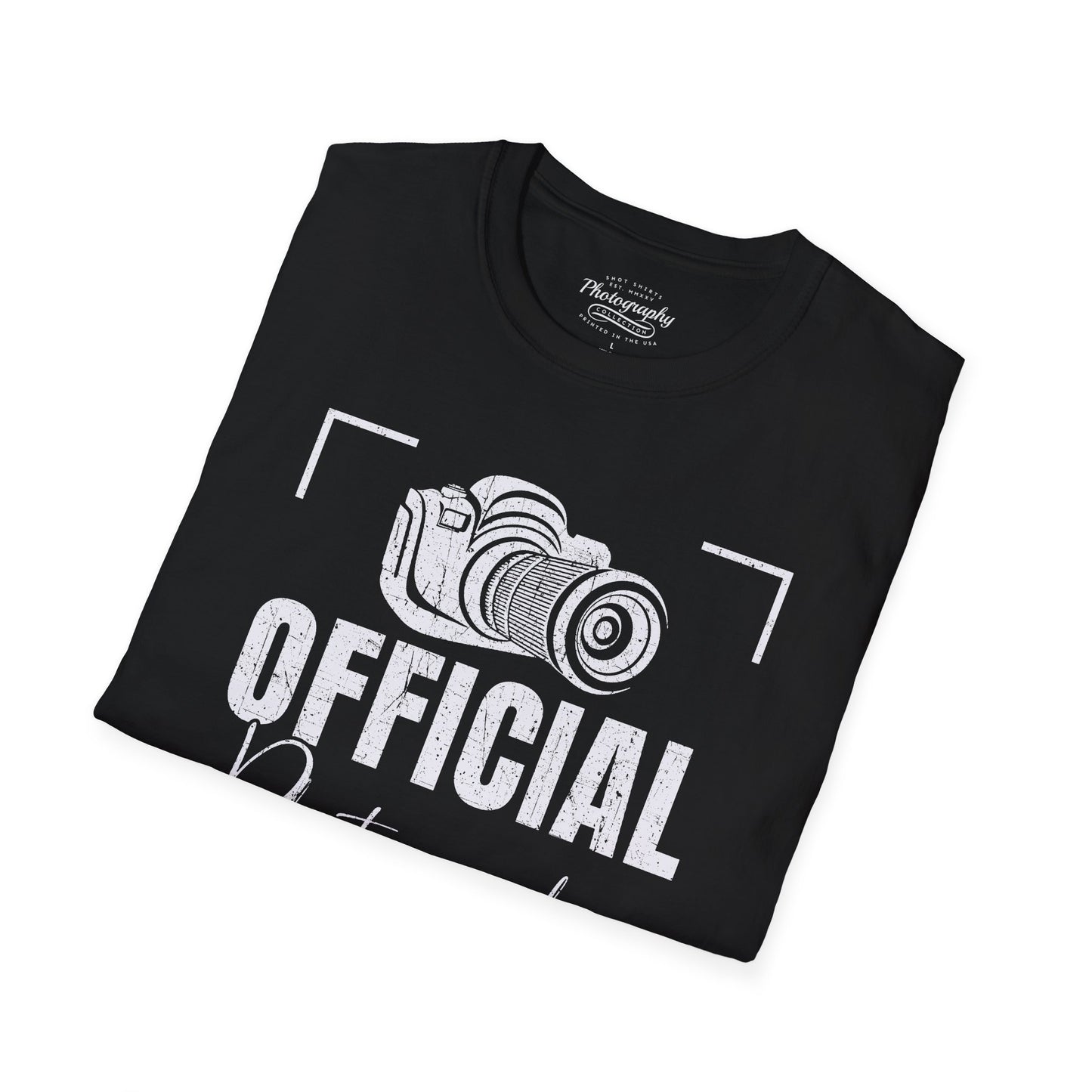 0083. Official Photographer Grunge Photo Camera Unisex T-Shirt