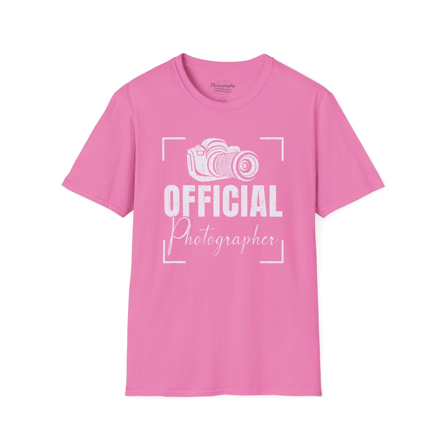 0083. Official Photographer Grunge Photo Camera Unisex T-Shirt