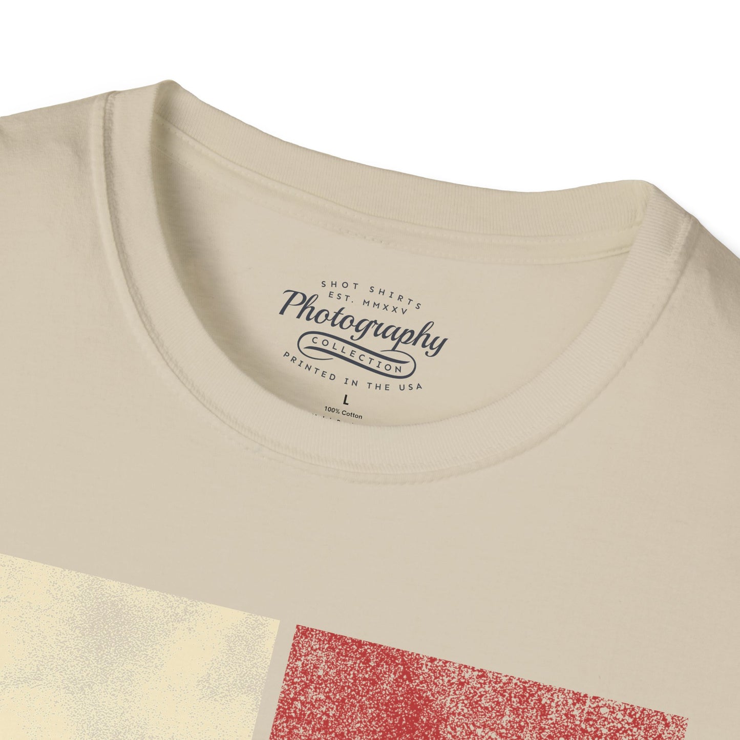 0025. Colored Silhouette Of A Photographer Unisex T-Shirt