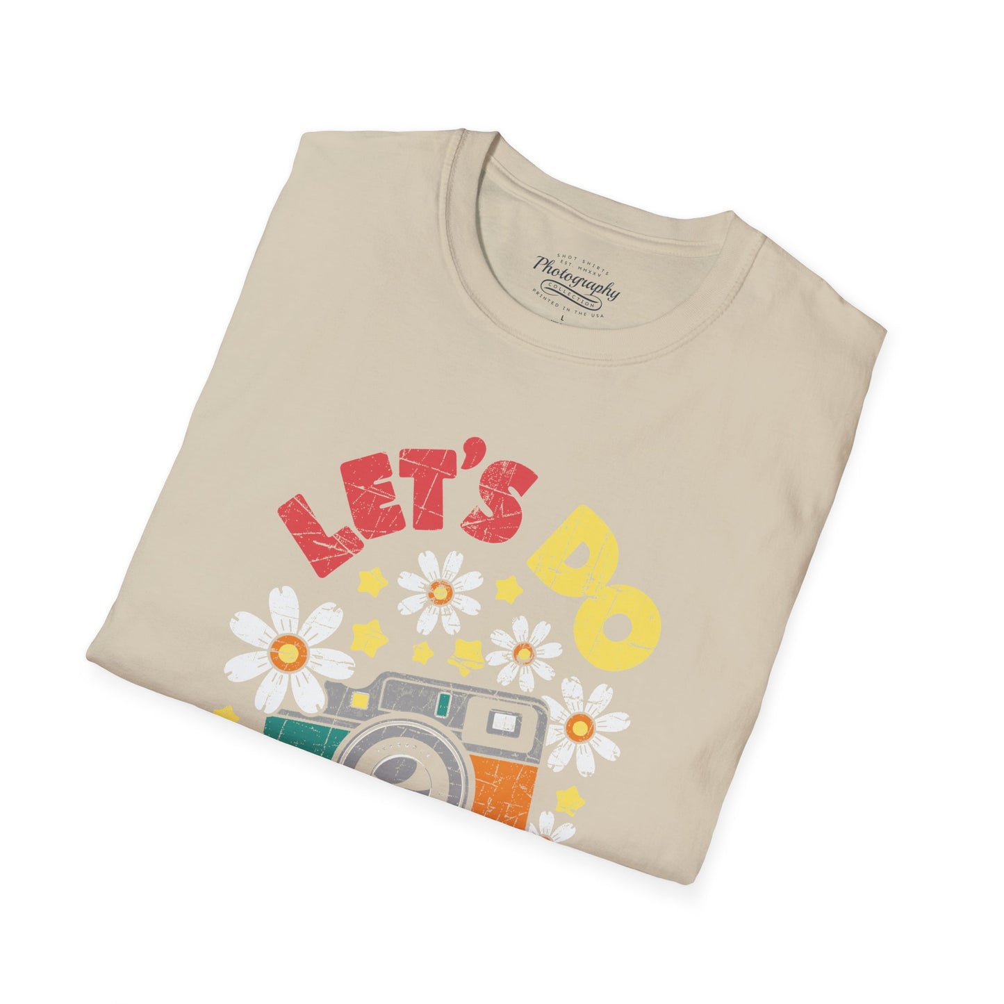 0100. Let's Do Shots Flowers Photo Camera Unisex T-Shirt