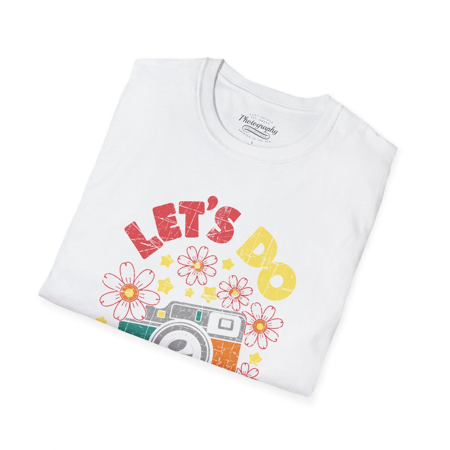 0100. Let's Do Shots Flowers Photo Camera Unisex T-Shirt