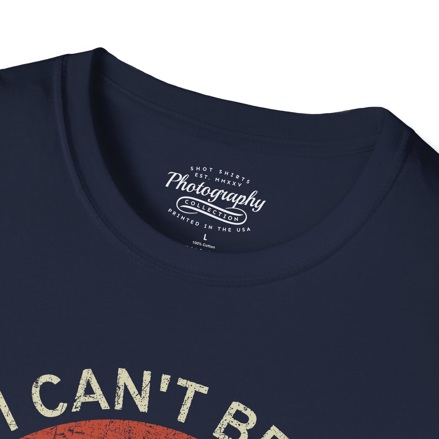 0099. If I Can't Bring My Camera I'm Not Going Retro Sunset Photo Camera Unisex T-Shirt