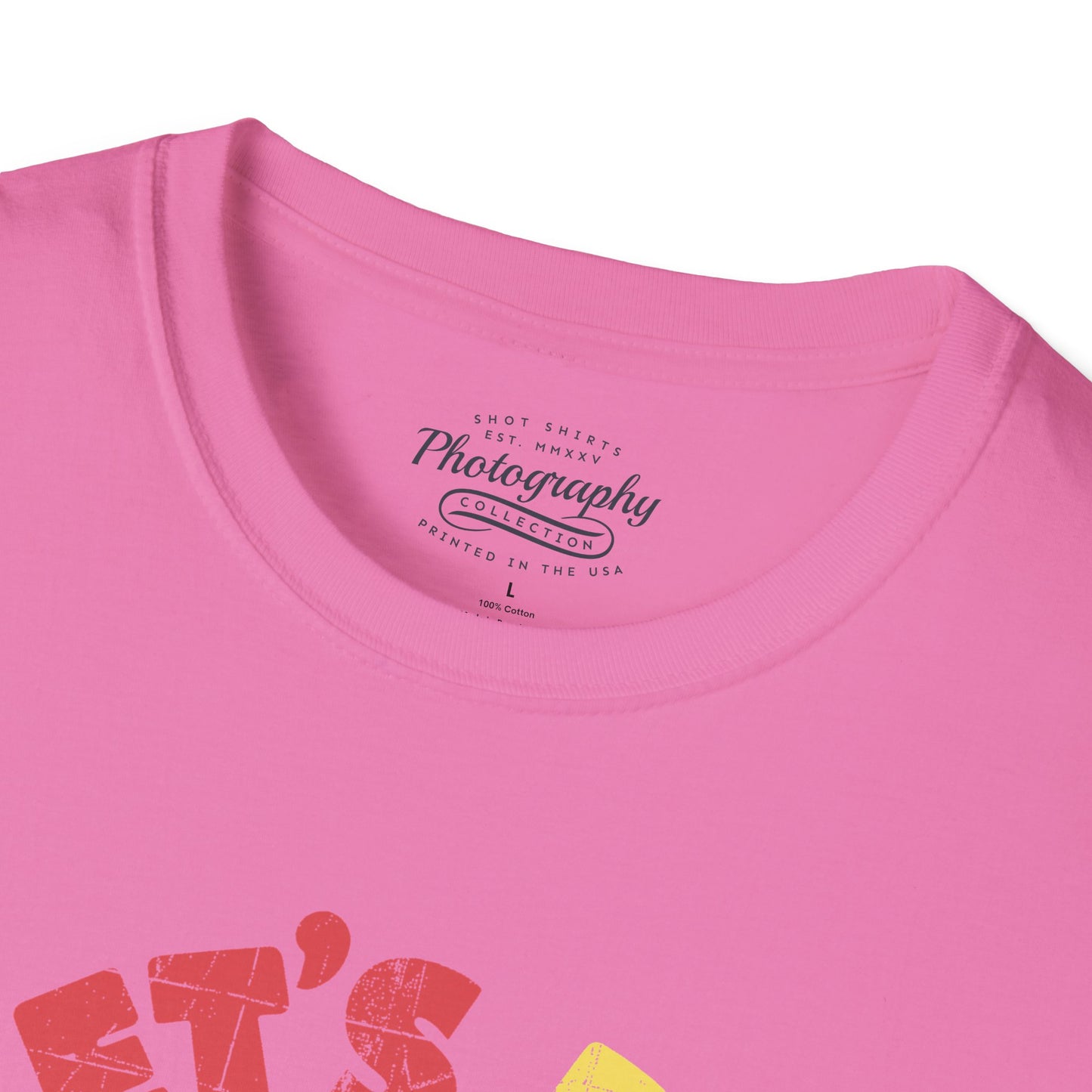 0100. Let's Do Shots Flowers Photo Camera Unisex T-Shirt