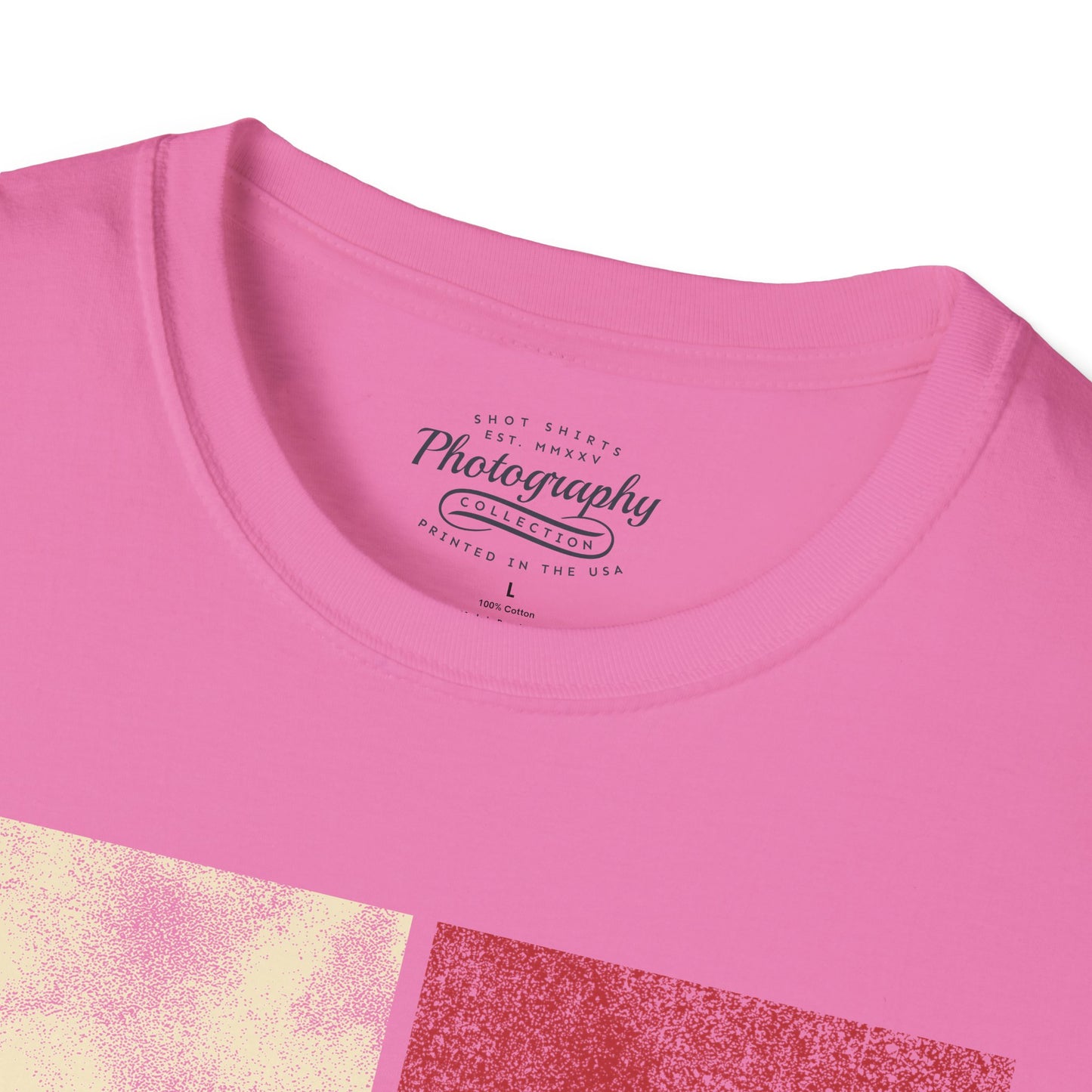 0025. Colored Silhouette Of A Photographer Unisex T-Shirt