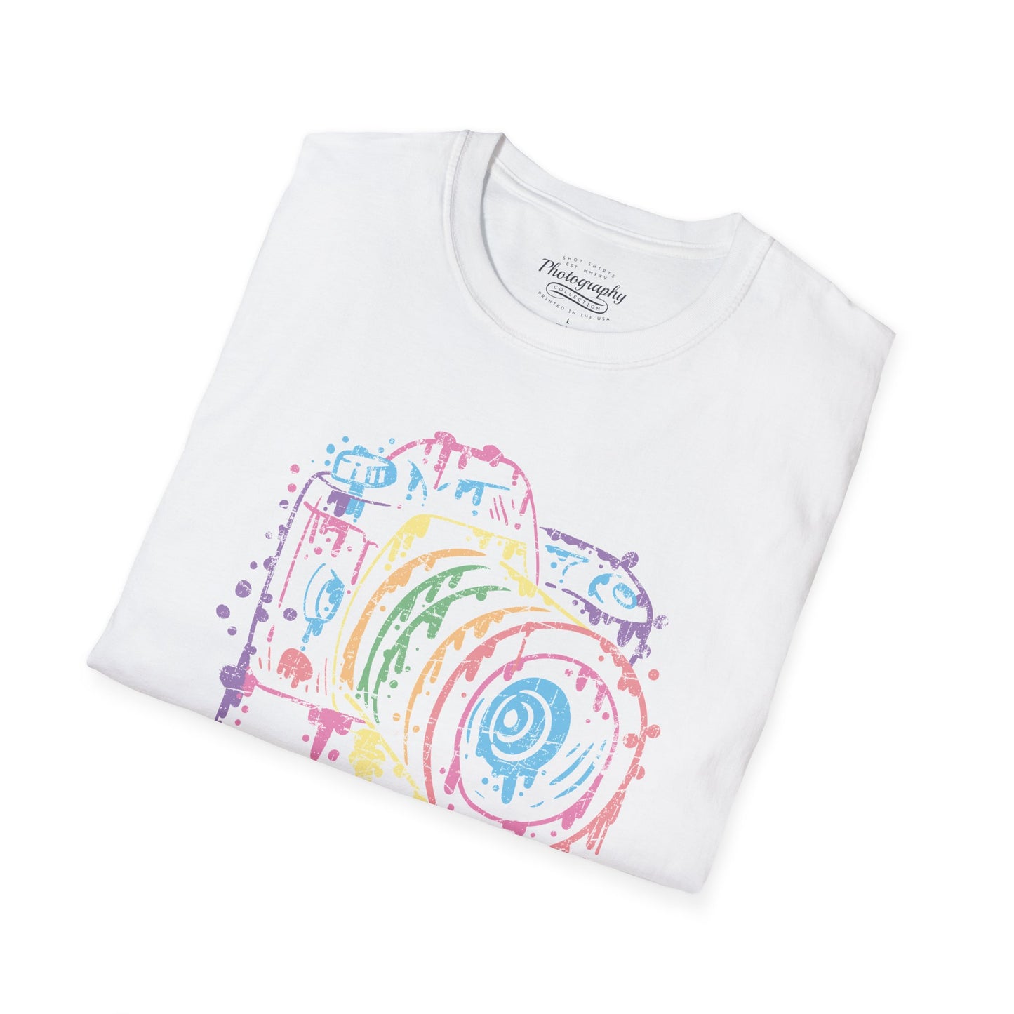 0096. Watercolor Painted Photo Camera Unisex T-Shirt