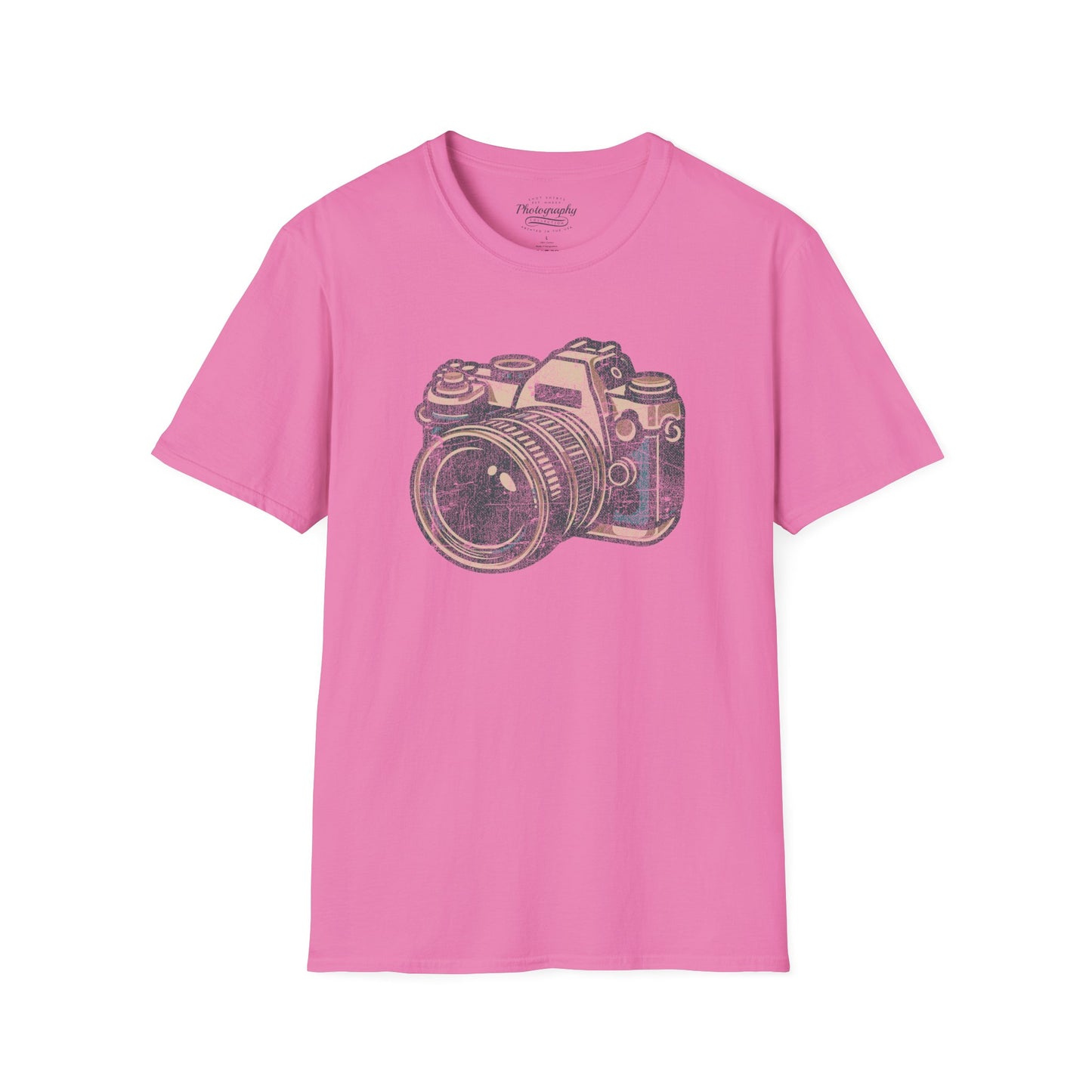0064. Grunge Classic Photo Camera Unisex T-Shirt