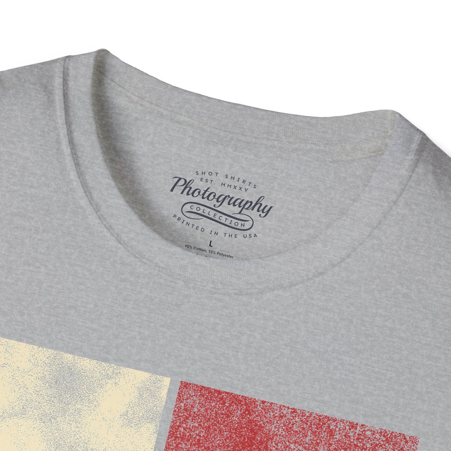 0025. Colored Silhouette Of A Photographer Unisex T-Shirt