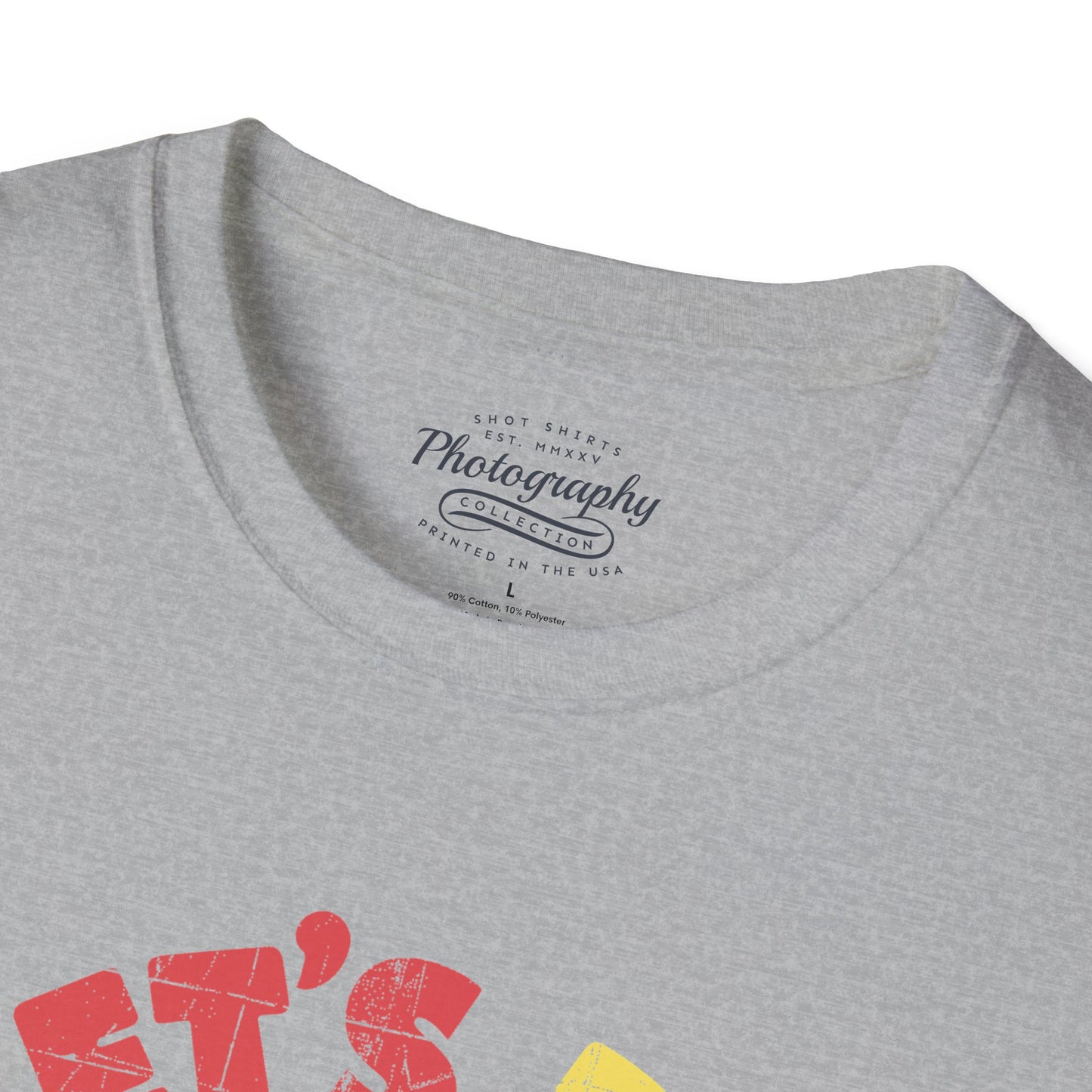 0100. Let's Do Shots Flowers Photo Camera Unisex T-Shirt