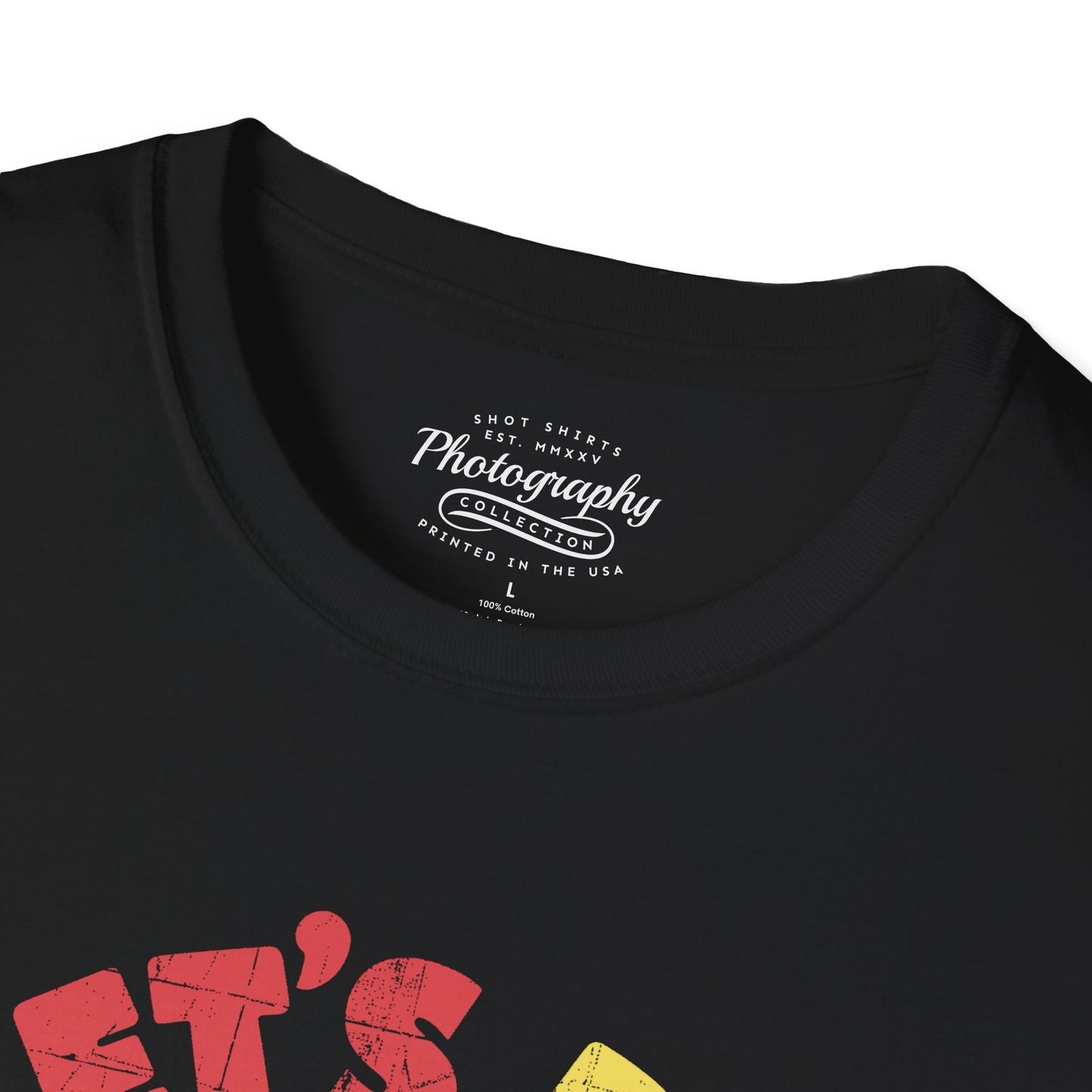 0100. Let's Do Shots Flowers Photo Camera Unisex T-Shirt