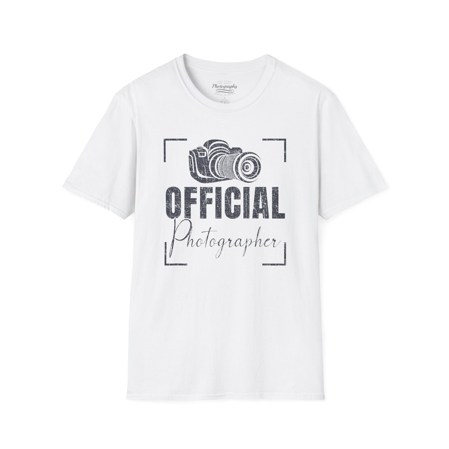 0083. Official Photographer Grunge Photo Camera Unisex T-Shirt