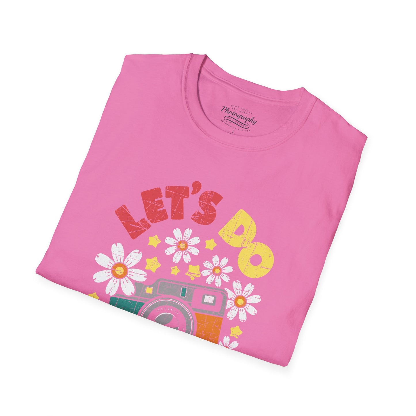 0100. Let's Do Shots Flowers Photo Camera Unisex T-Shirt