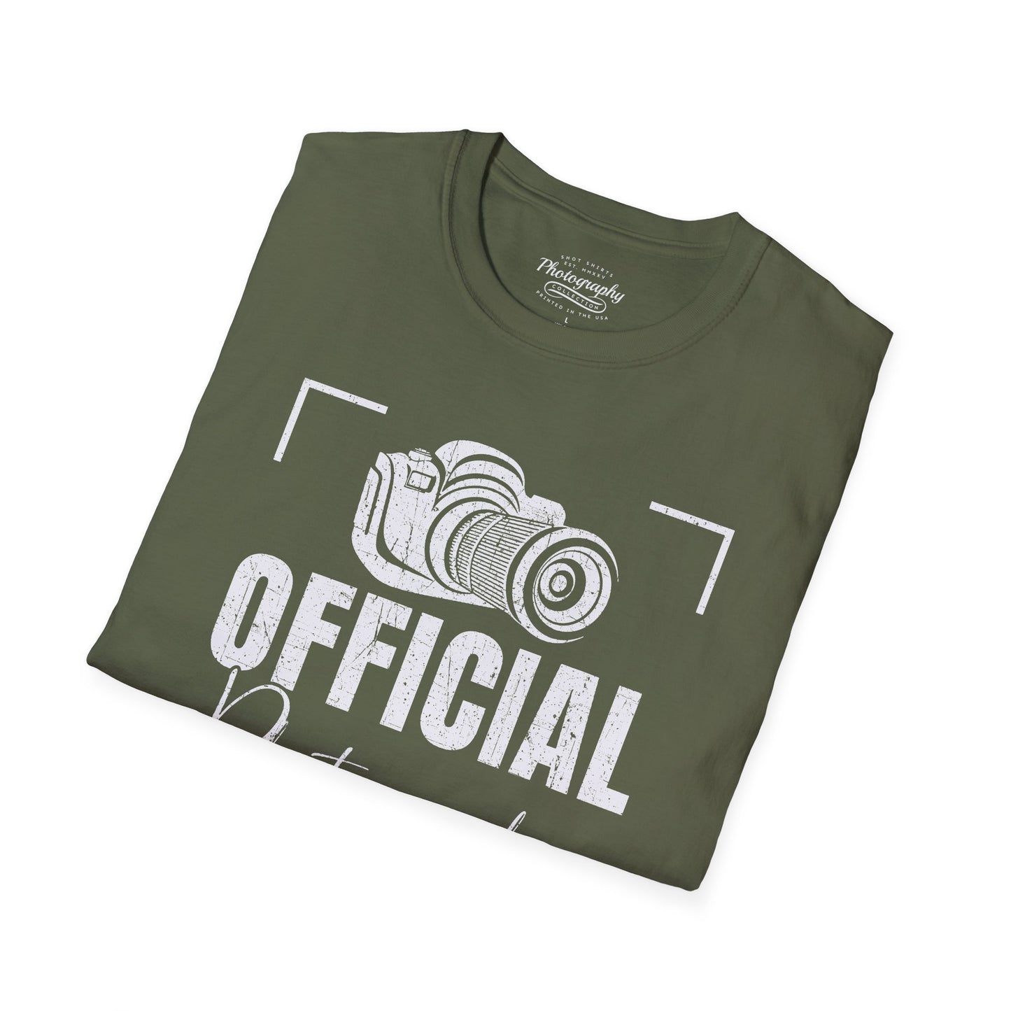 0083. Official Photographer Grunge Photo Camera Unisex T-Shirt