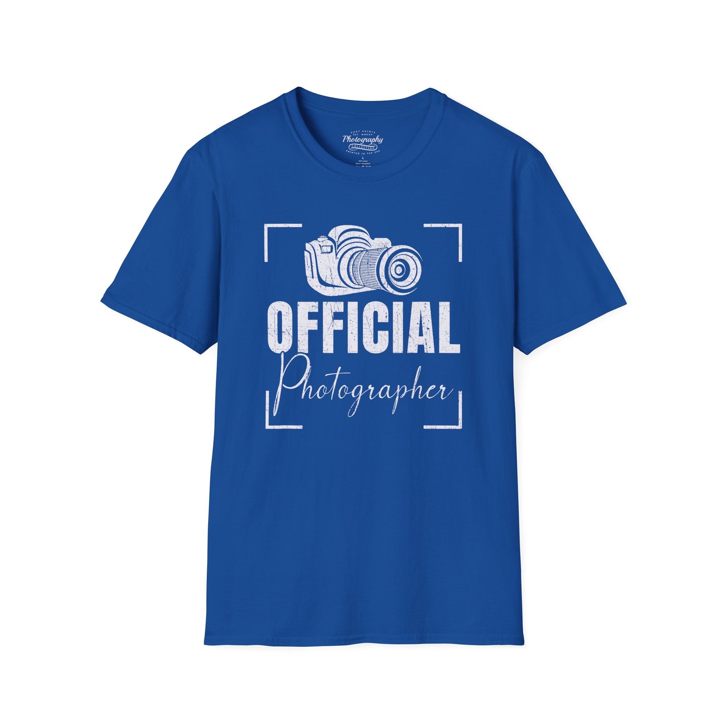 0083. Official Photographer Grunge Photo Camera Unisex T-Shirt