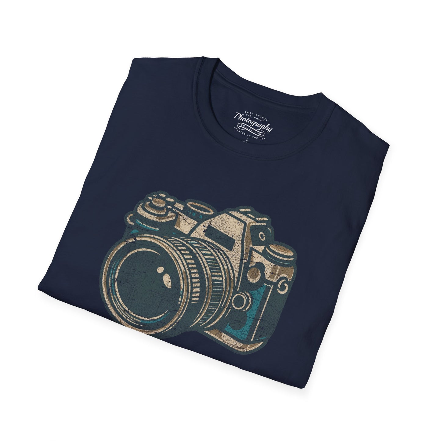 0064. Grunge Classic Photo Camera Unisex T-Shirt