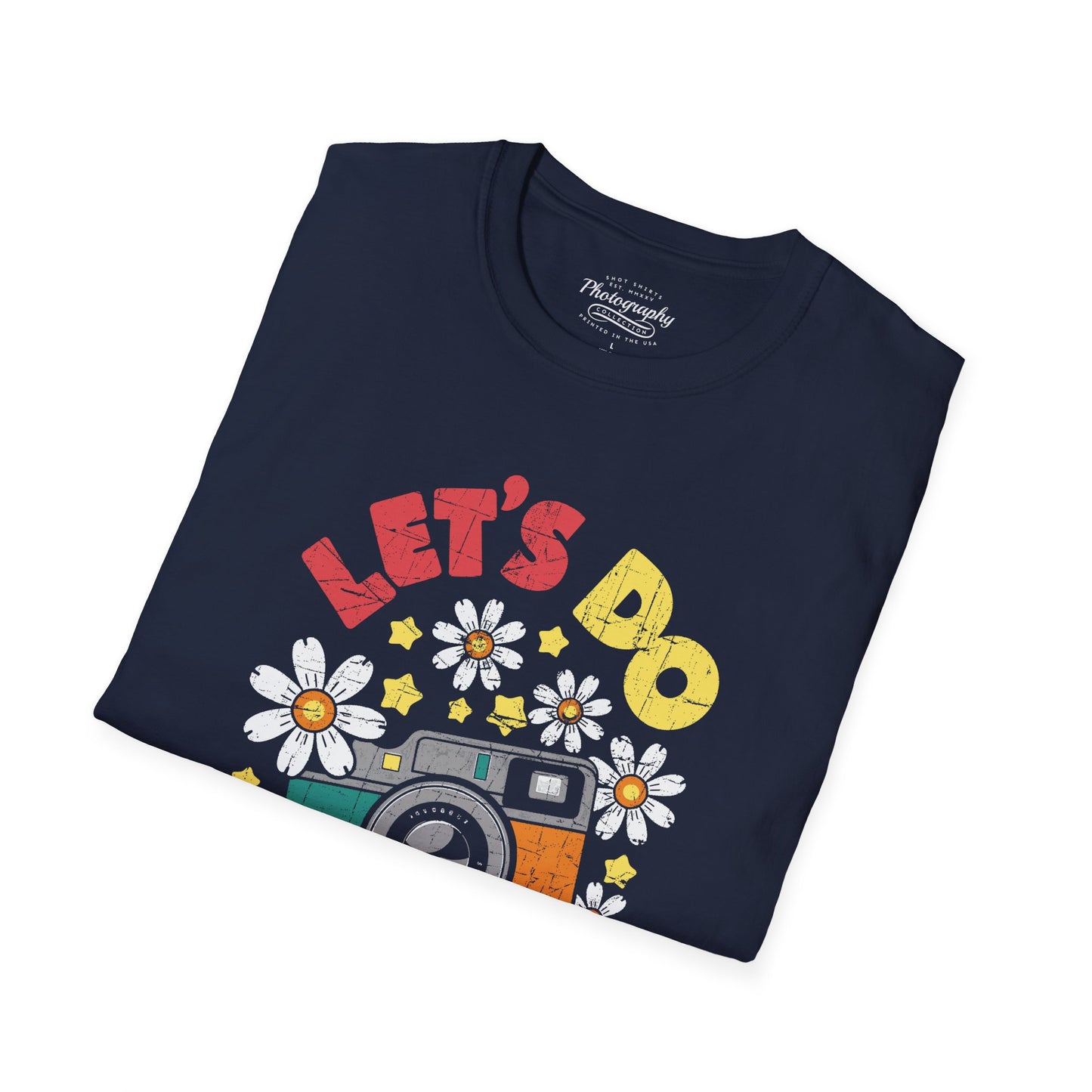0100. Let's Do Shots Flowers Photo Camera Unisex T-Shirt