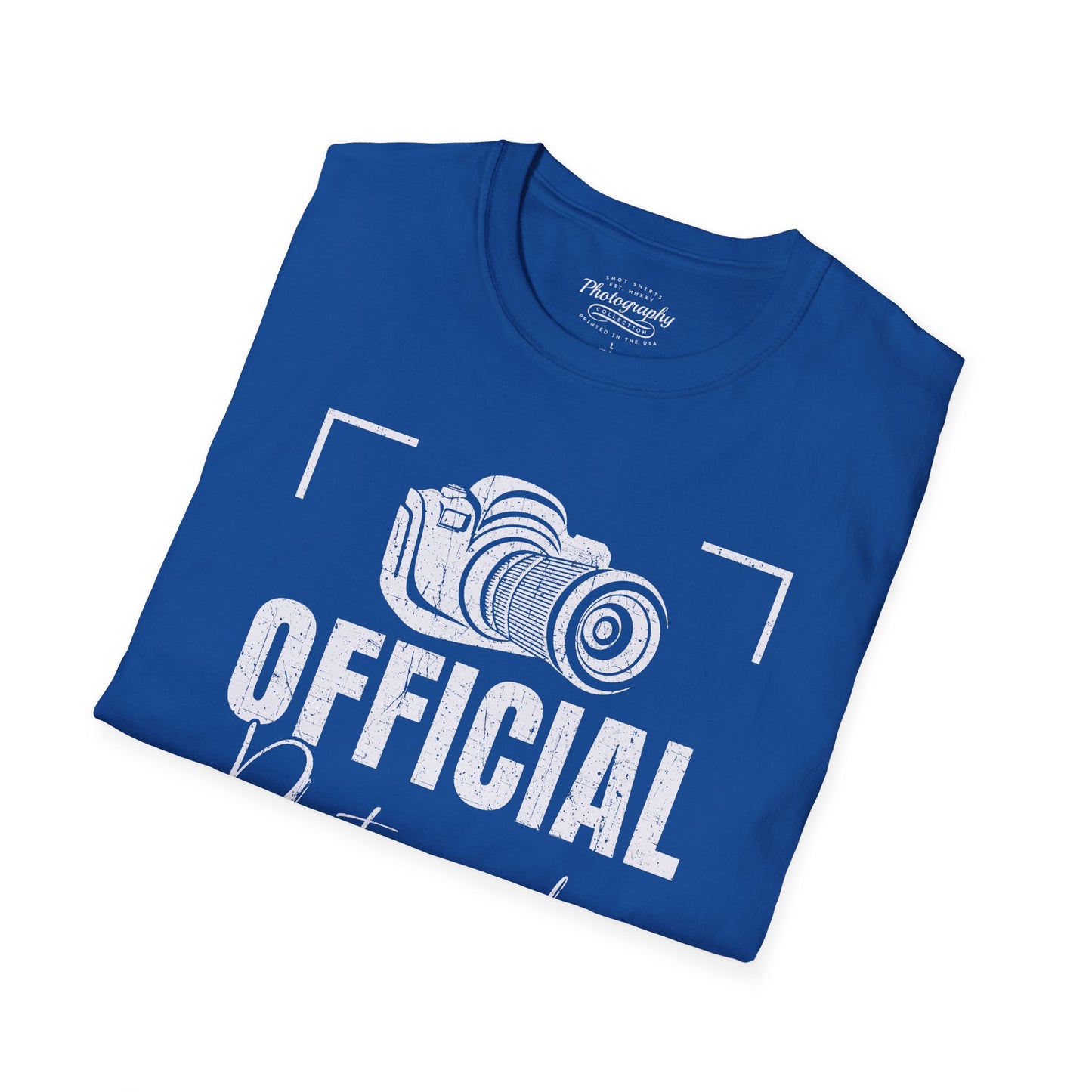 0083. Official Photographer Grunge Photo Camera Unisex T-Shirt