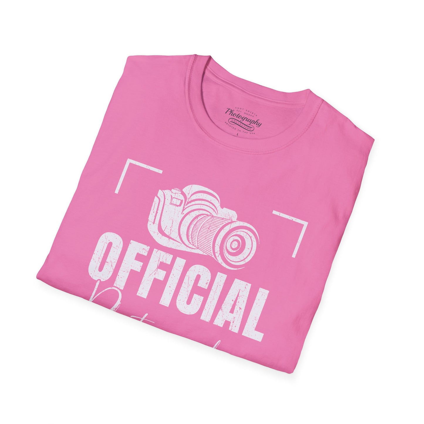 0083. Official Photographer Grunge Photo Camera Unisex T-Shirt