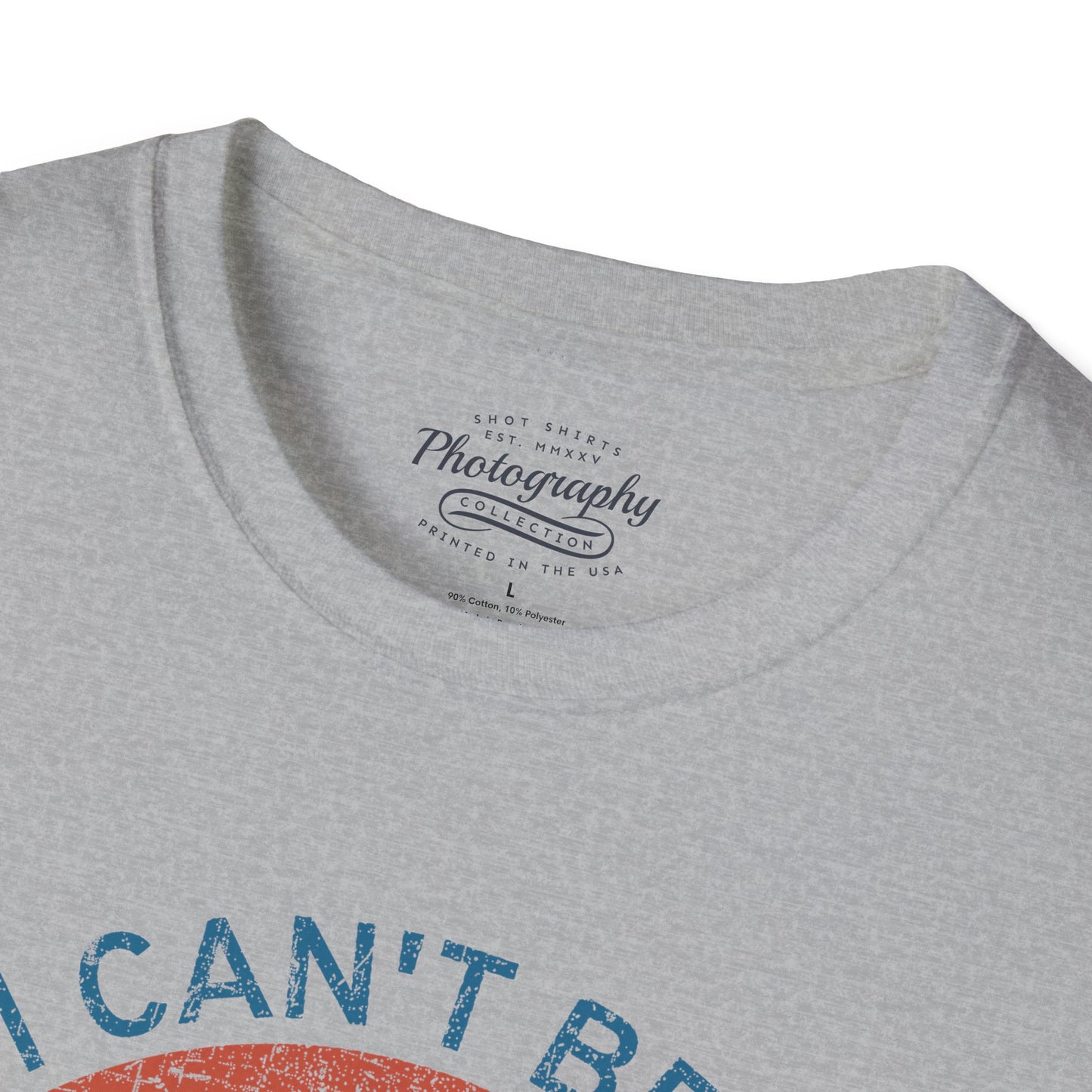 0099. If I Can't Bring My Camera I'm Not Going Retro Sunset Photo Camera Unisex T-Shirt