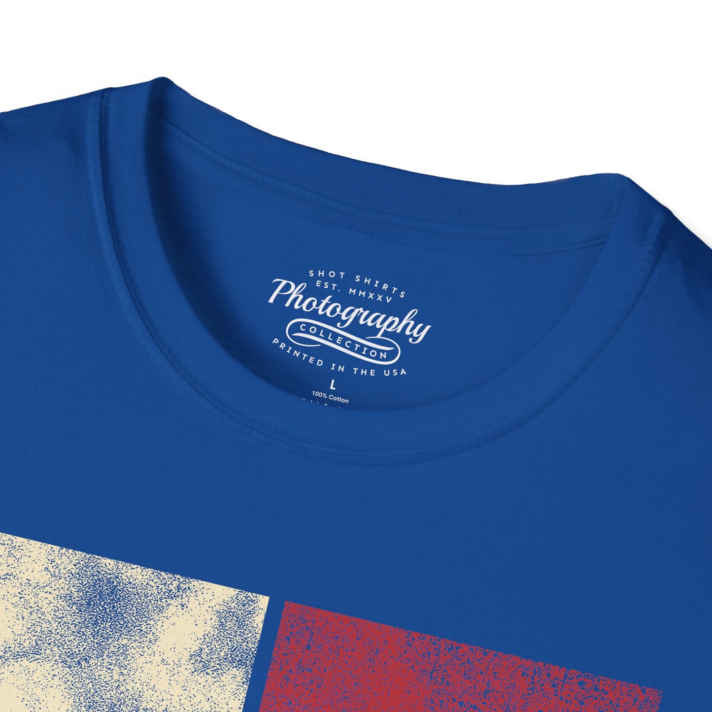 0025. Colored Silhouette Of A Photographer Unisex T-Shirt
