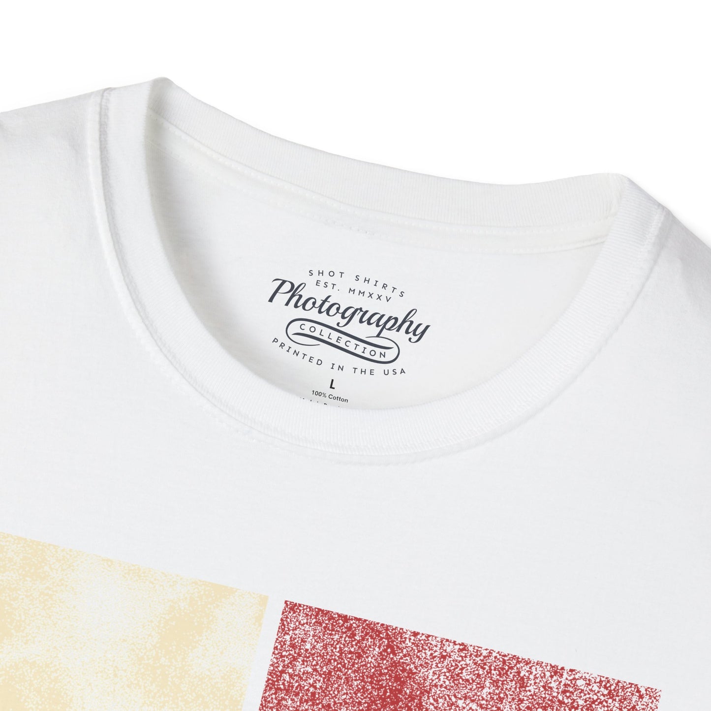 0025. Colored Silhouette Of A Photographer Unisex T-Shirt