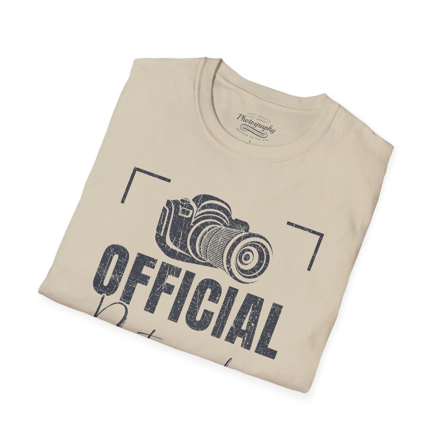 0083. Official Photographer Grunge Photo Camera Unisex T-Shirt