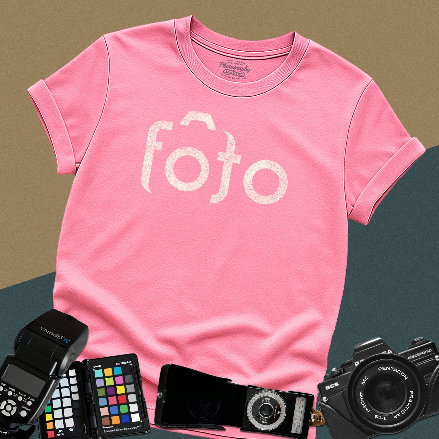 0017. Stylized Camera Foto Unisex T-Shirt