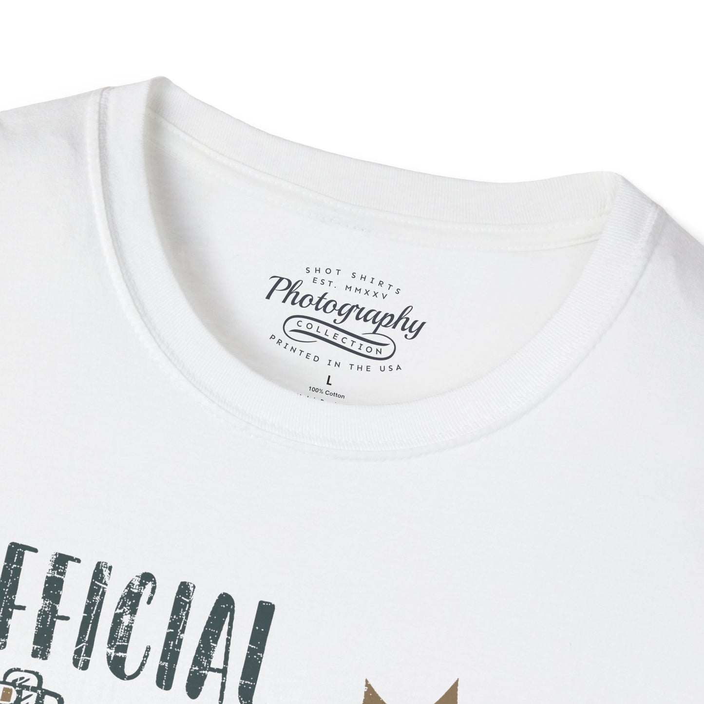0090. Official Photographer May Snap At Any Time Photo Camera Unisex T-Shirt