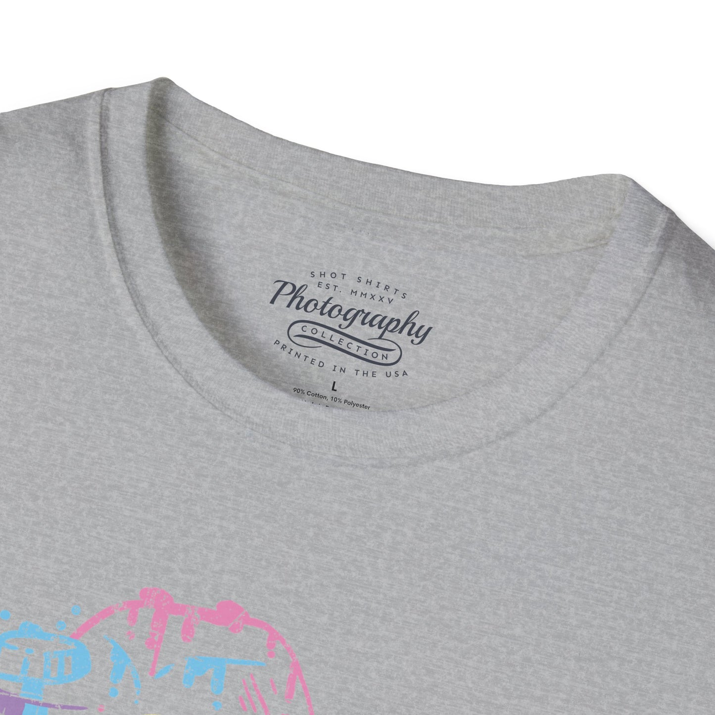 0096. Watercolor Painted Photo Camera Unisex T-Shirt