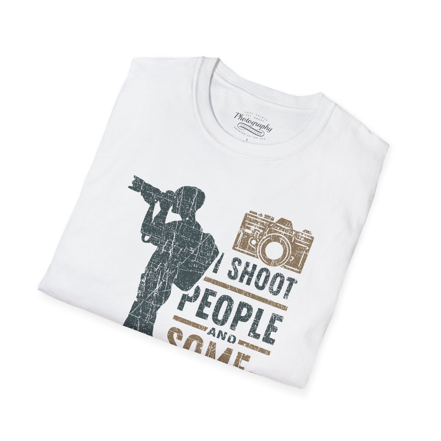 0087. I Shoot People And Sometimes Cut Off Their Heads Photo Camera Photographer Silhouette Unisex T-Shirt