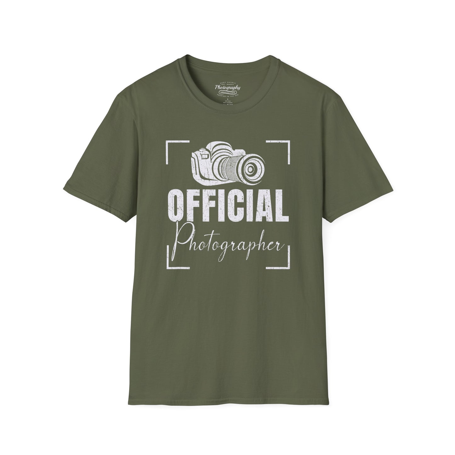 0083. Official Photographer Grunge Photo Camera Unisex T-Shirt