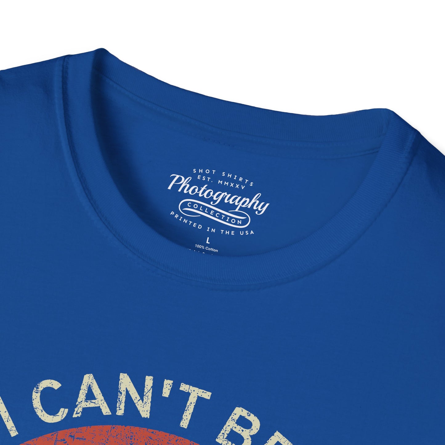 0099. If I Can't Bring My Camera I'm Not Going Retro Sunset Photo Camera Unisex T-Shirt
