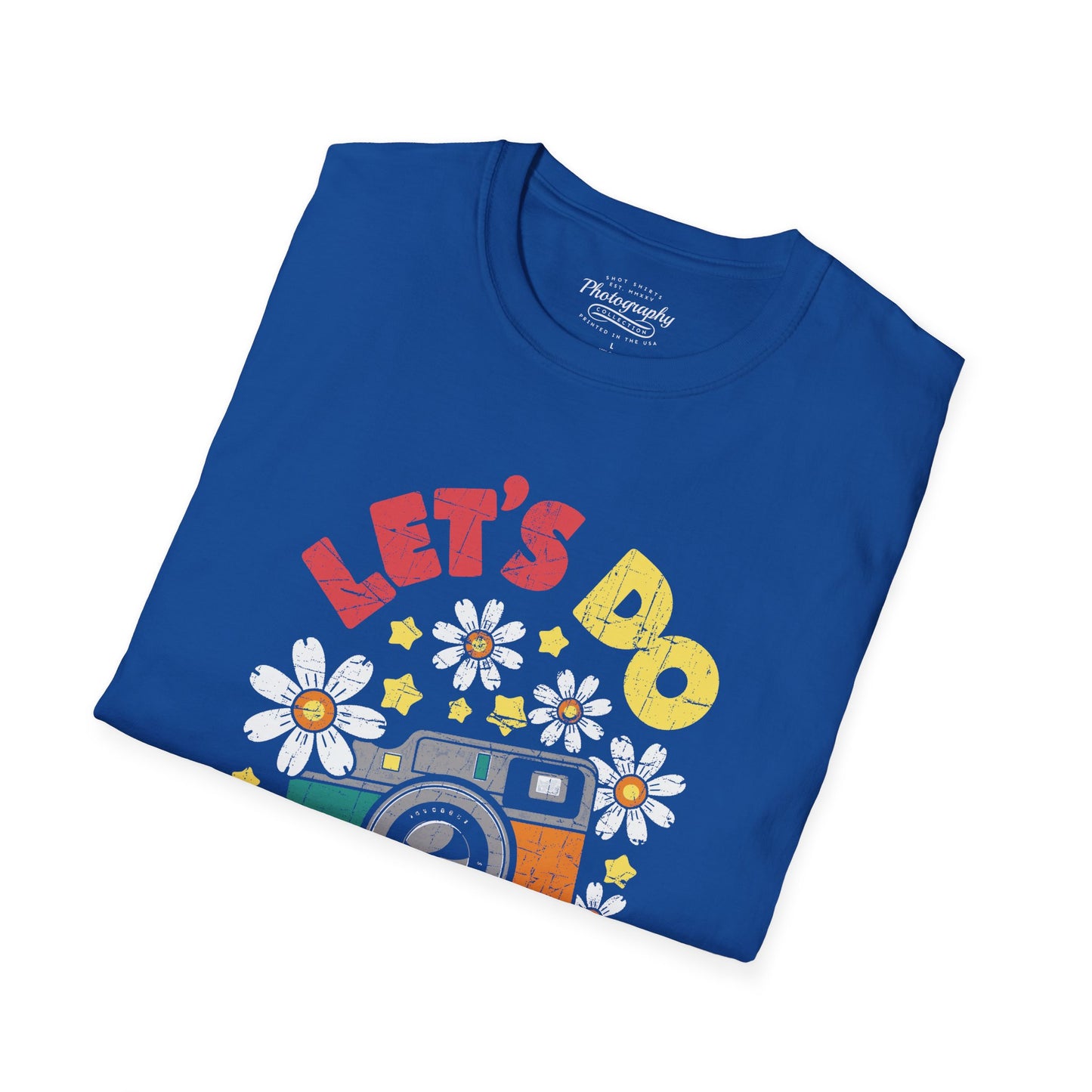 0100. Let's Do Shots Flowers Photo Camera Unisex T-Shirt