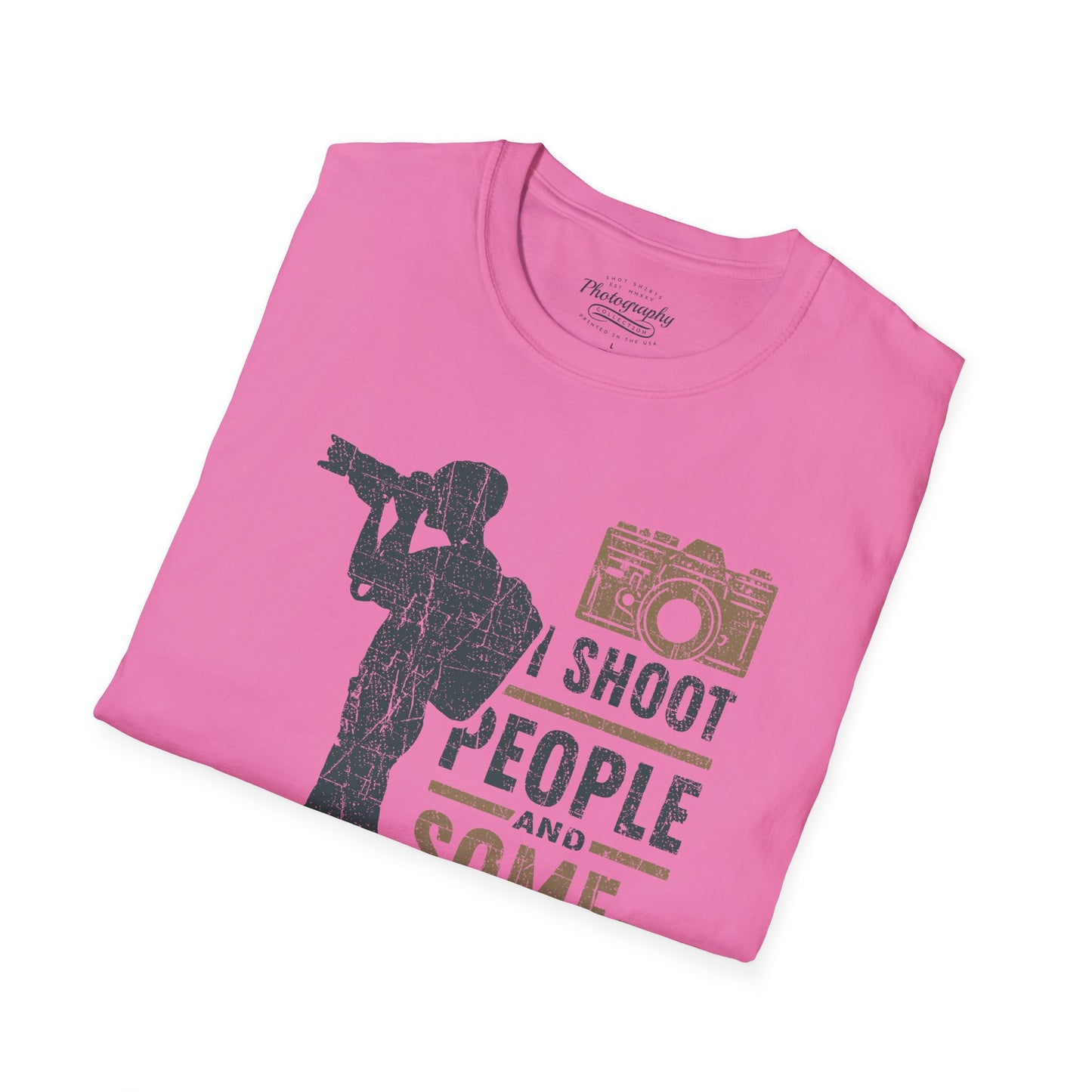 0087. I Shoot People And Sometimes Cut Off Their Heads Photo Camera Photographer Silhouette Unisex T-Shirt