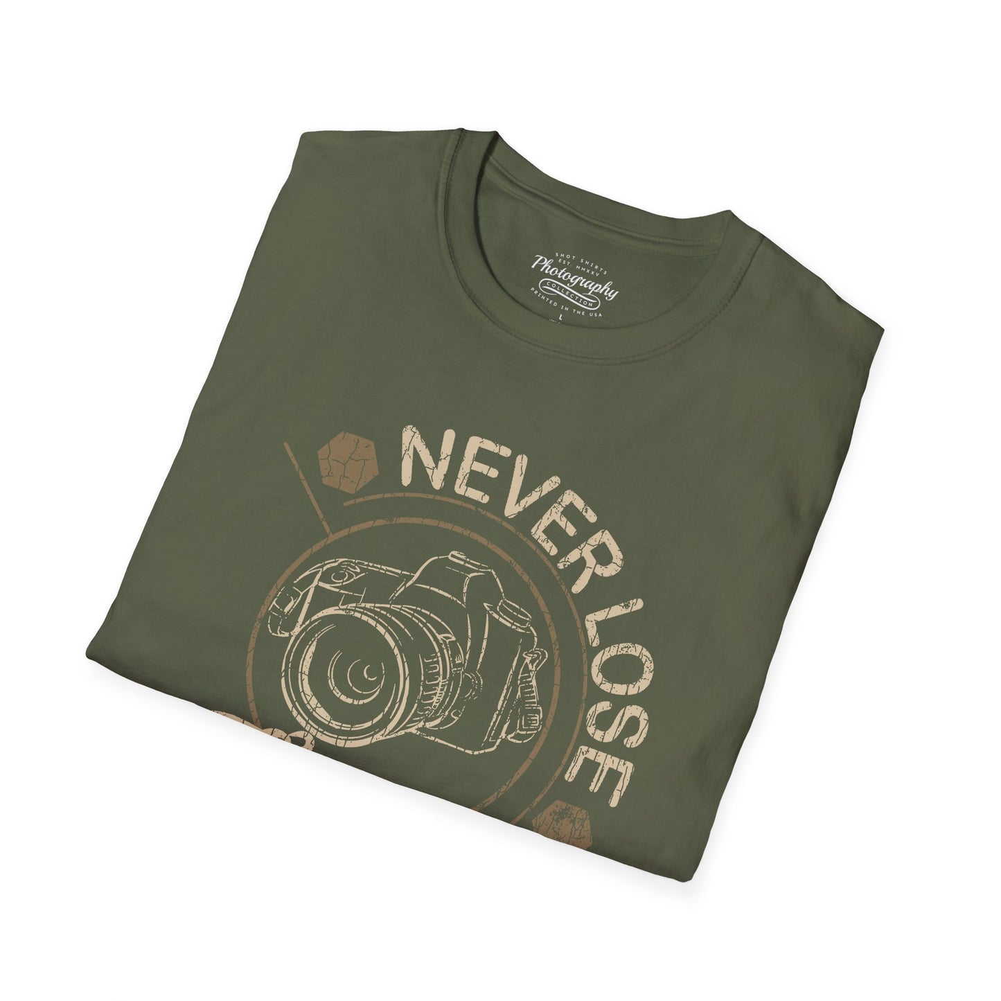 0094. Never Lose Focus Photo Camera Unisex T-Shirt