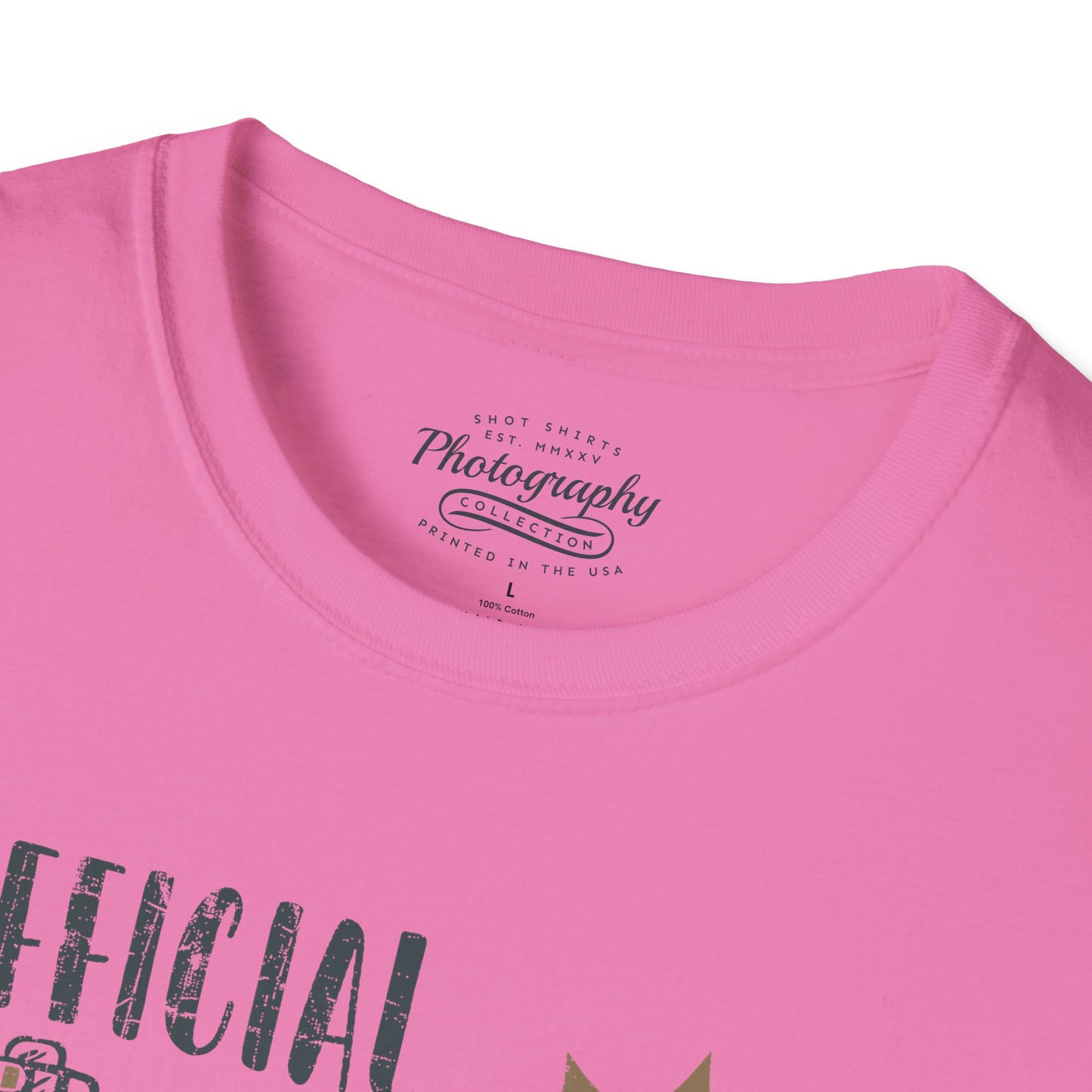 0090. Official Photographer May Snap At Any Time Photo Camera Unisex T-Shirt