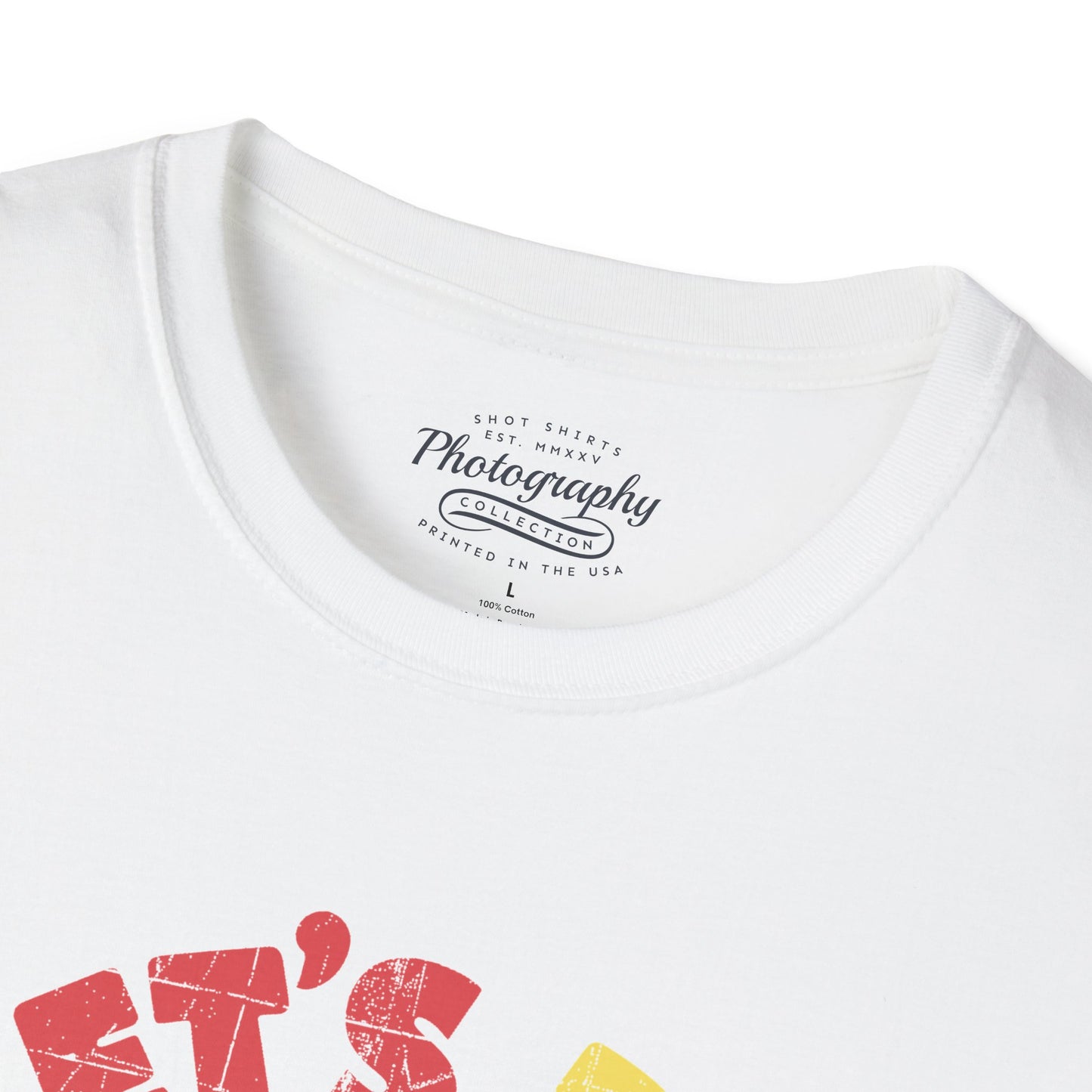 0100. Let's Do Shots Flowers Photo Camera Unisex T-Shirt