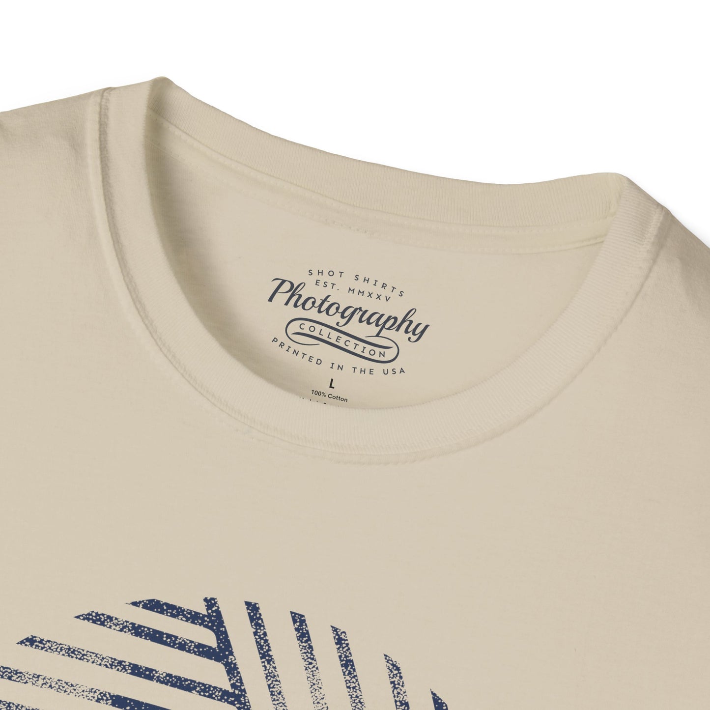 0023. Stylized Aperture Unisex T-Shirt
