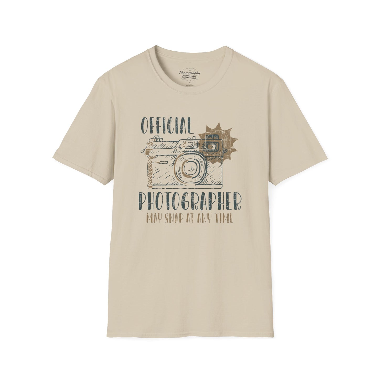 0090. Official Photographer May Snap At Any Time Photo Camera Unisex T-Shirt