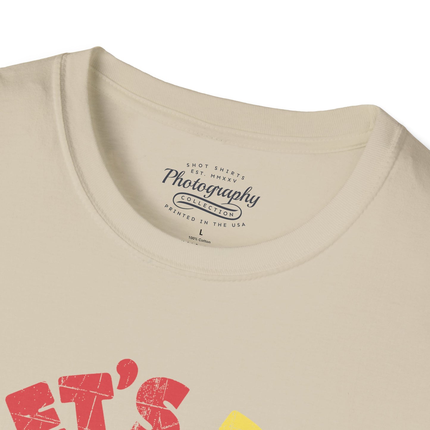 0100. Let's Do Shots Flowers Photo Camera Unisex T-Shirt