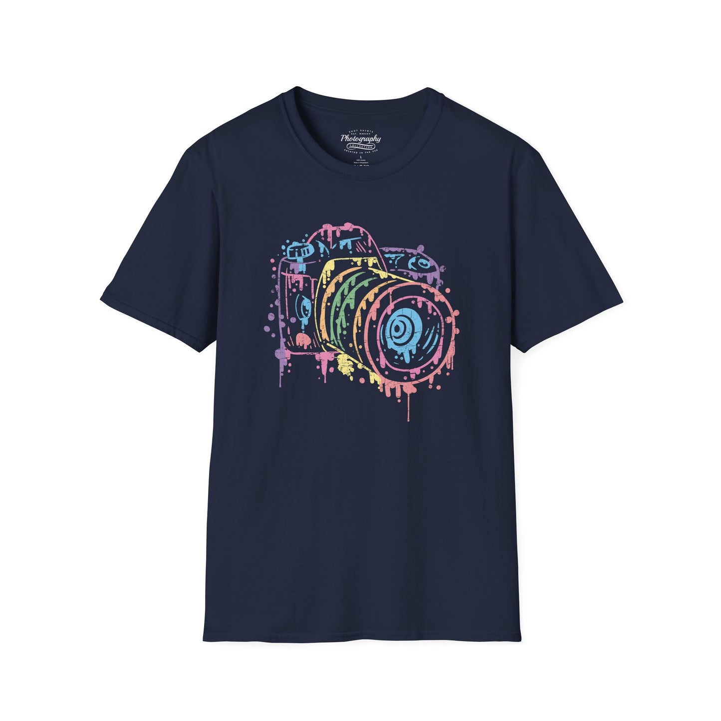0096. Watercolor Painted Photo Camera Unisex T-Shirt
