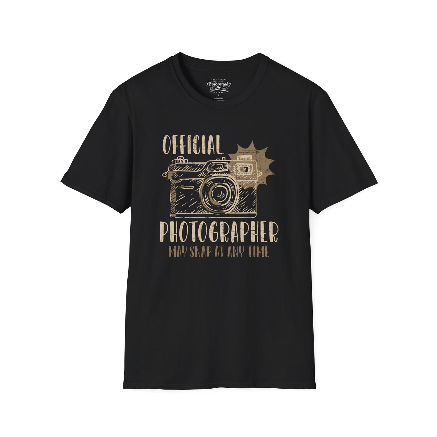 0090. Official Photographer May Snap At Any Time Photo Camera Unisex T-Shirt